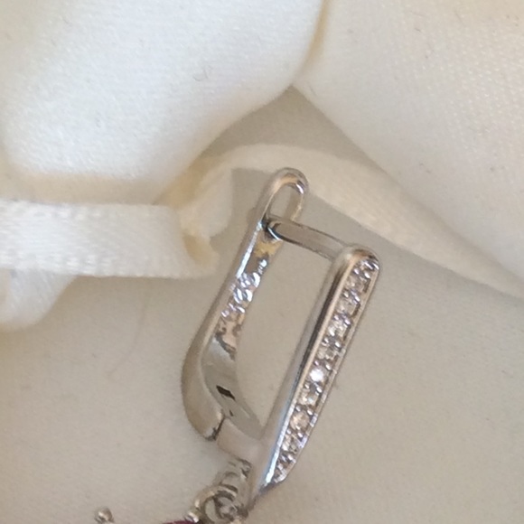 Sterling Silver Rainbow Mystic Topaz Necklace/ Earrings set  925 - Picture 8 of 8